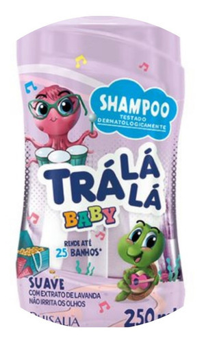 Shampoo Infantil Bebê Tra Lá Lá Baby Suave Lavanda 250ml