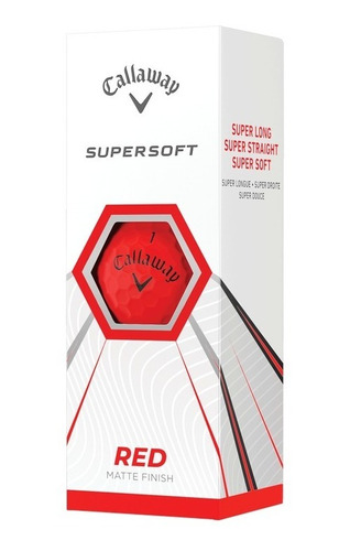 Pelotas Callaway Supersoft Rojo Mate X3