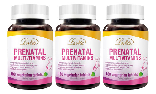 Lovita Vitaminas Prenatales Con Hierro 27 Mg, Acido Folico 8