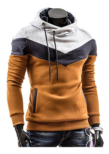 Imagen 3 de 8 de Buzo Campera Hoodies Entallada Hombre Modelo Importado A03