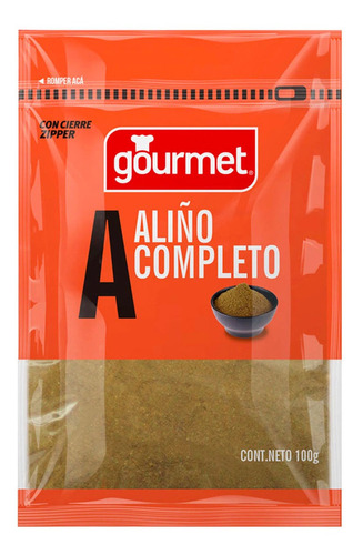 Aliño Completo Gourmet Envase Zipper 100 G