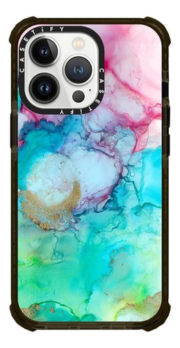 Funda Resistente Para iPhone 13 Pro Diseño Pinturas Aqua