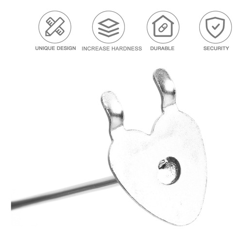 Ganchos Para Tablas Perforadas I, Resistentes, De Acero Inox