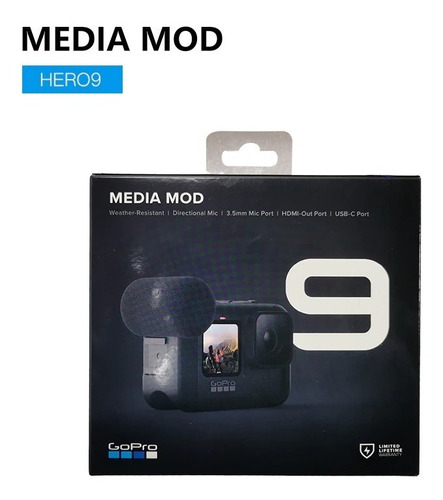 Módulo De Mídia Gopro Media Mod Hero 9 10 - Original