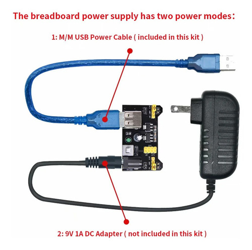 Imagen 5 de 6 de Kit De Componentes Electrónicos Para Arduino, Raspberry Pi