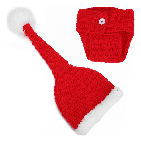 Gorro De Ganchillo Para Bebés Navideños Hecho A Mano, Suave,