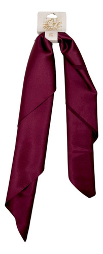 Mascada Color Solido Satinado Mujer Para Cabeza Mediano Tinto Liso Mediana
