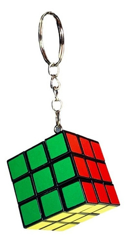 Imagen 1 de 3 de Llavero Pack X 12 Cubo Mágico Llaverito Souvenir Rubik