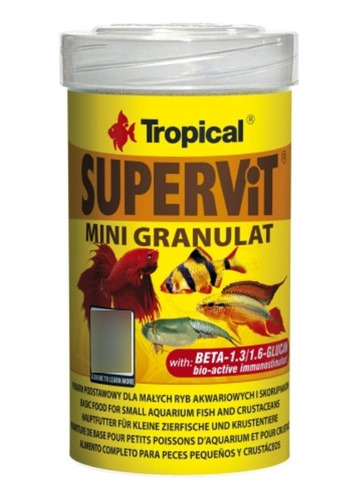 Alimento Peces Tropical Supervit Mini Granulat 100ml / 65g