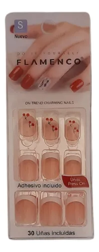 Uñas Press On Autoadhesivas Acabado Natural