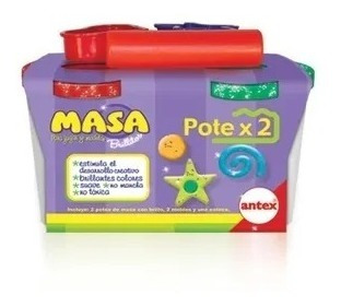 Masa Con Brillo 2 Potes Con Accesorios Antex 2031