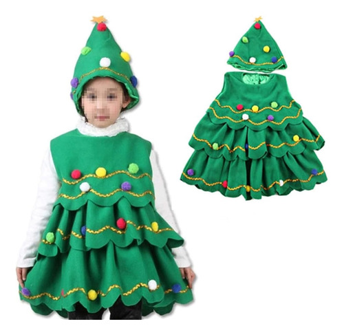 ~? Galpada Disfraz De Árbol De Navidad Para Niños Accesorios
