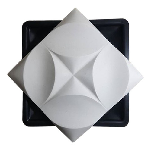 Forma De Gesso 3d Abs Floral 28x28 Xmoldes Envio Imediato