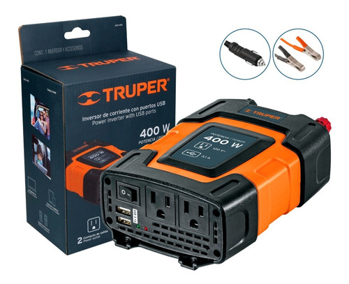 Inversor De Corriente 400 W Truper 10449