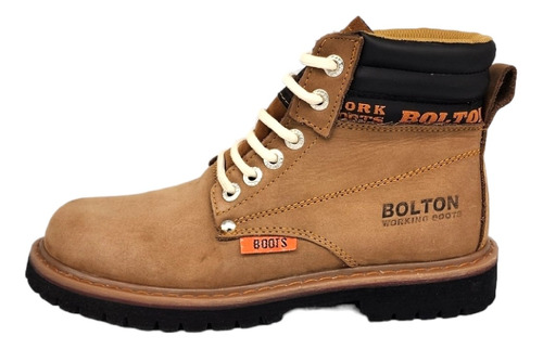 Bota De Trabajo Hombre Casual 100% Piel Nobuck Industriales