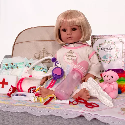 Boneca Bebê Reborn Recem Nascida Baby Dolls Adora Realista