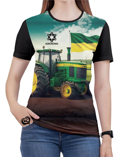 Camiseta Agronomia Plus Size Agro Pecuaria Feminina Blusa