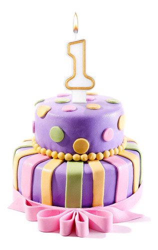10 Velas Con Números De Pastel De Cumpleaños, Números Del 0