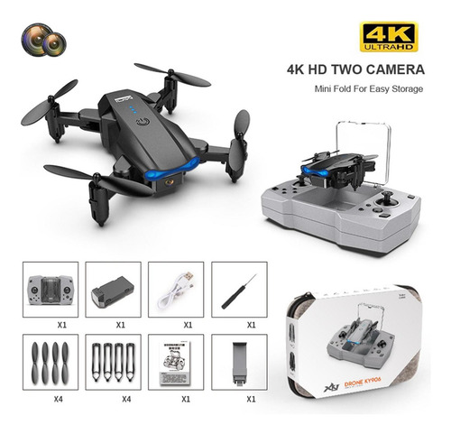Ky906 Mini 4k Rc Quadcopter Tecla Rotación Automática