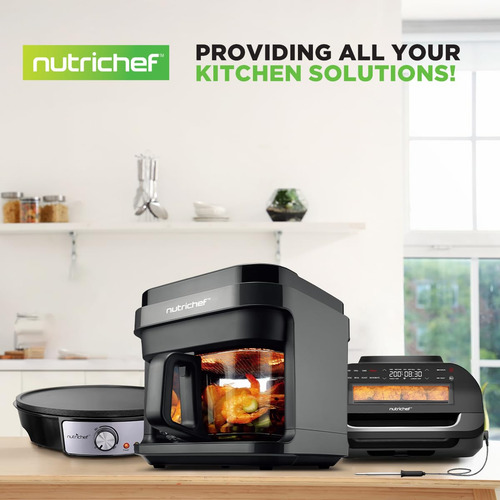 Fritadeira Air Fryer Nutrichef De 5,8 Litros 8 Em 1 Predefin
