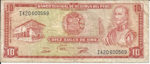 Perú 10 Soles 1975