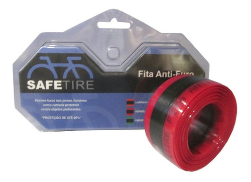 Fita Anti Furo Bike Safe Tire 31mm 26 Vermelho (par)