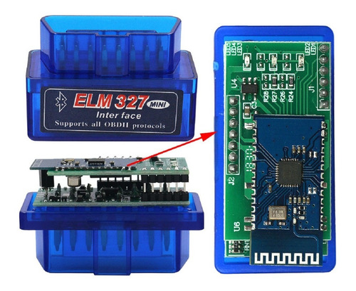 Imagem 9 de 9 de Scanner Elm327 Obd2 Bluetooth Vs 1.5 Placa Dupla Pic 8f25k80