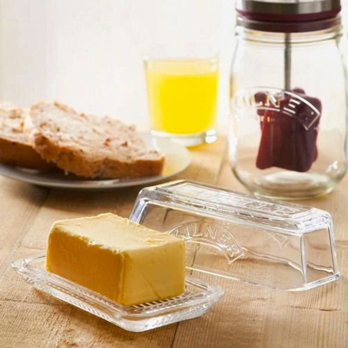 Imagen 3 de 3 de Mantequillero Vidrio Kilner 250 Gr.