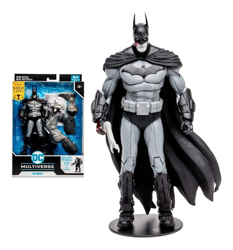 Figura Arkham City: Batman (etiqueta Dorada), Mcfarlane Toys