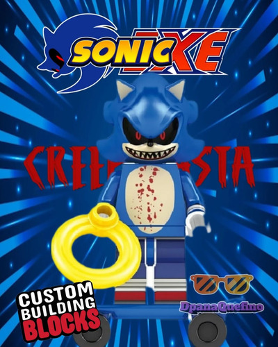 L E G O Sonic.exe Sonic The Hedgehog Creepypasta Minifigura