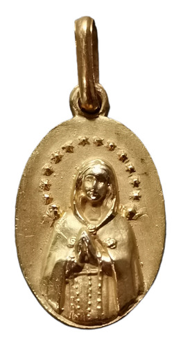 Medalla Oro 14k Virgen De La Dulce Espera #1130 