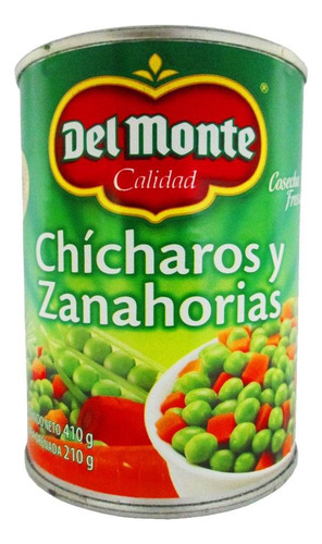 15 Pza Chícharos Y Zanahorias Del Monte 410 G