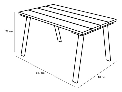 Mesa De Comedor 4p Linha