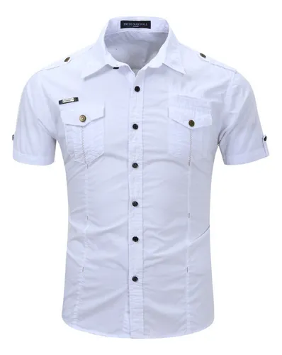 Camisa vaquera manga corta hombre hotsell