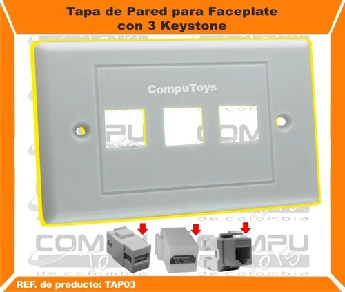 Tapa Pared 3 Keystone Estandar Ref: Tap03 Computoys Sas