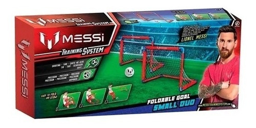 Messi Arco De Futbol X2 Double Foldable Goal Training System