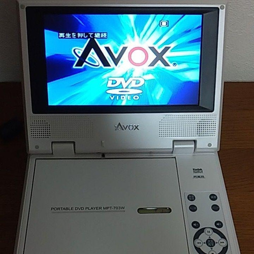 Imagen 2 de 6 de Avox Portable Dvd Player Modelo Mpt-703w, Para Casa Y Carro