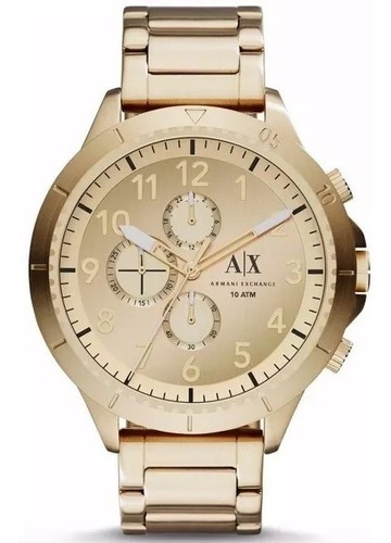 Relógio Masculino Armani Cronógrafo Dourado Ax1752/4dn Aço