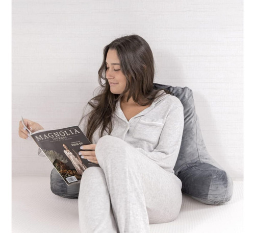 Timotech Almohada De Lectura Para Cama Con Soporte Color Gris