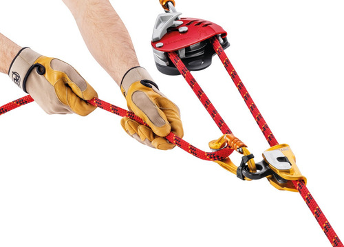 Maestro L Petzl Descensor De Carga Polea Bloqueadora Rescate Rojo