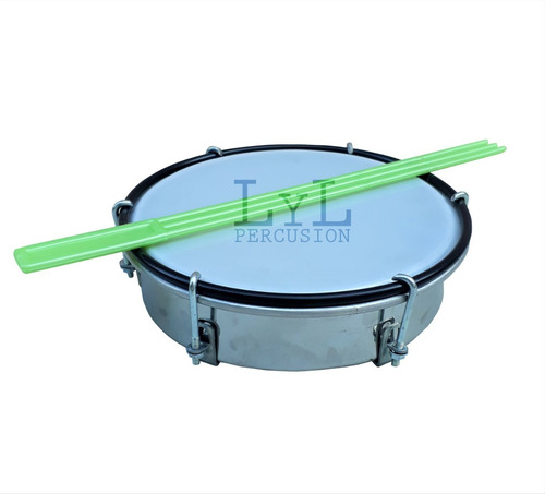 Imagen 4 de 7 de Caseta Tamborin 8 Pulgadas Con Golpeador Instrumento Musical