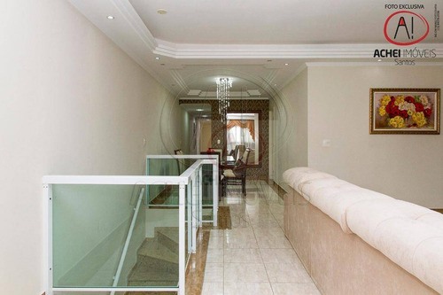 Imagem 28 de 30 de Casa Residencial Com 3 Dormitórios, 1 Suítes, Piscina E Churrasqueira , 145 M² - Venda Por R$ 850.000 - Macuco - Santos/sp - Ca1907