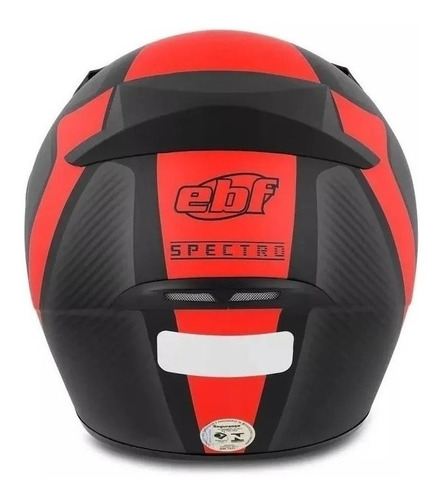 Imagem 2 de 5 de Capacete Para Moto Ebf E0x Com Narigueira + Viseira Iridium