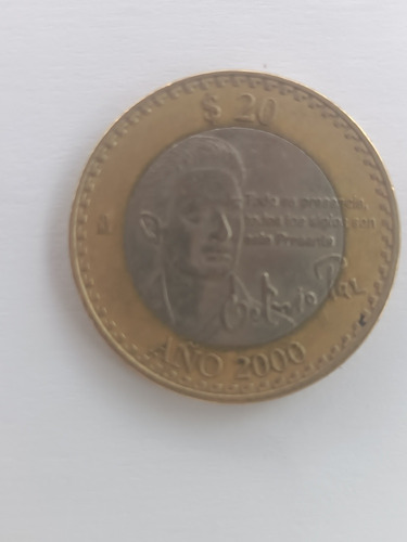 Moneda Autografiada De Octavio Paz Nobel De Literatura 1990