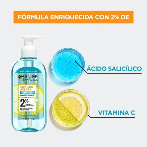 Rutina Express Aclara 4p Antiacné Gel Purificante+sérum 50fp Acneica Día/noche