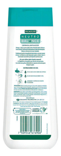 Jabón Ducha Líquido Corporal Palmolive Neutro Balance 591ml