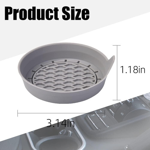 Juego De 2 Posavasos Antideslizantes De Silicona Para Coche