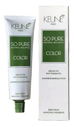  Keune So Pure Coloração 60ml 10.7 Louro Extra Claro Violeta Tom 10.7 Louro Extra Claro Violeta