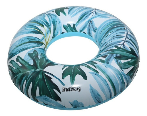 Boia Inflável Redonda Tropical Grande 119cm Bel Cor Verde