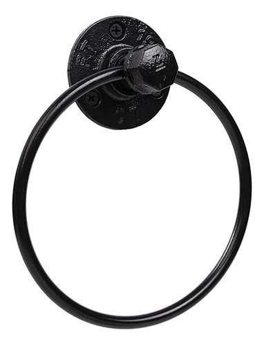 Industrial Hand Towel Ring Farmhouse Towel Holder Wall ...